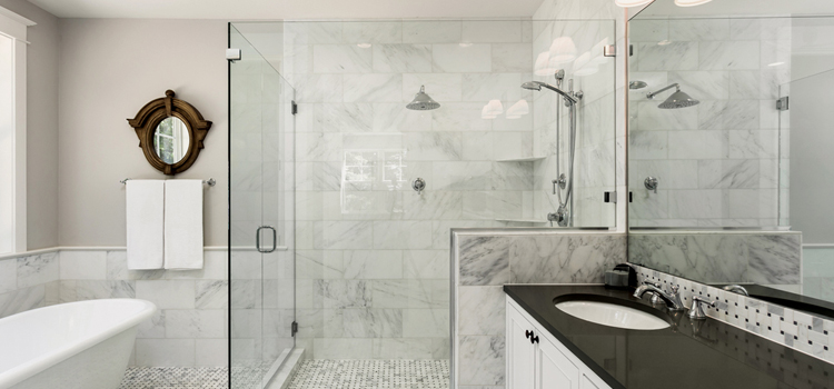 bathroom shower door installation in Gardena